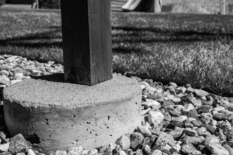 Foundation And Post Repairs For Free-Standing Outdoor Structures