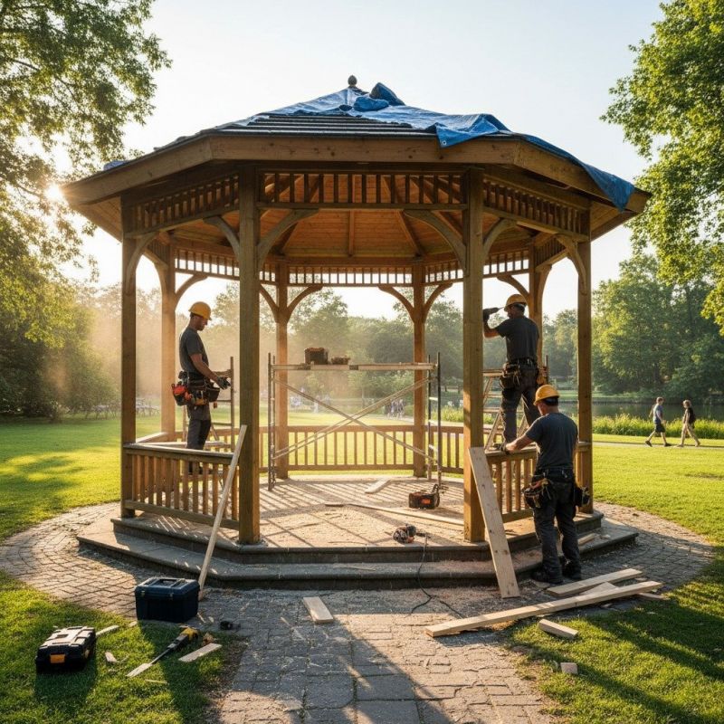 Gazebo Roof Repair in Kansas City, KS