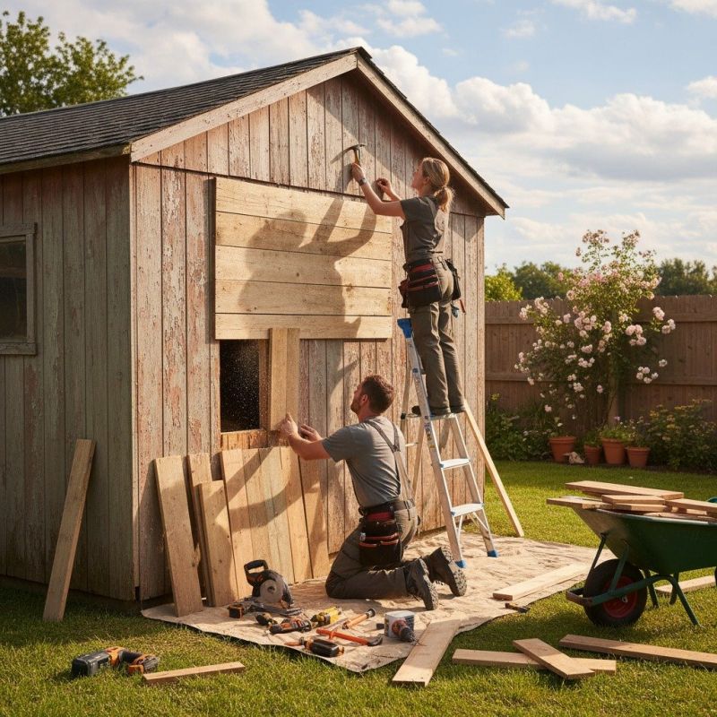 Storage Shed Repair in Wilmington, NC